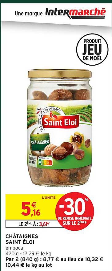 CHÂTAIGNES SAINT ÉLOI en bocal