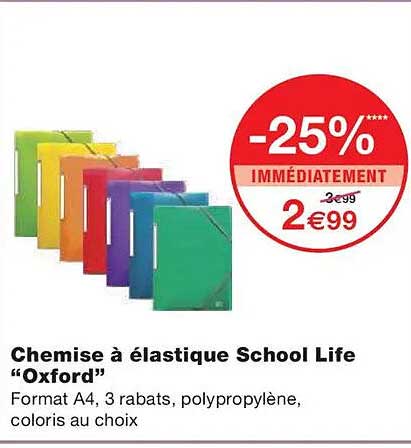 Chemise à élastique School Life “Oxford”