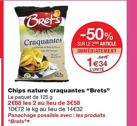 Chips nature craquantes “Brets”