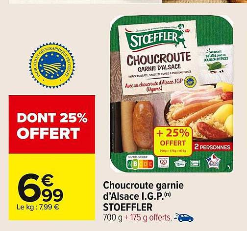 Choucroute garnie d’Alsace I.G.P(n) STOEFFLER
