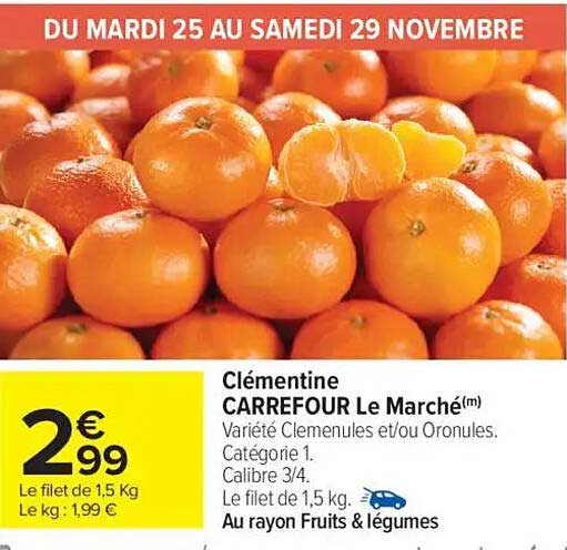 Clémentine CARREFOUR Le Marché