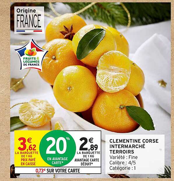 CLEMENTINE CORSE INTERMARCHÉ TERROIRS