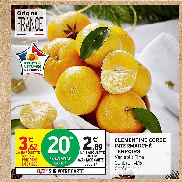 CLEMENTINE CORSE INTERMARCHÉ TERROIRS