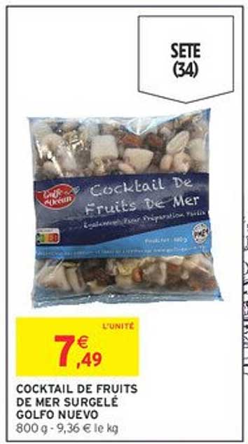 COCKTAIL DE FRUITS DE MER SURGELÉ GOLFO NUEVO