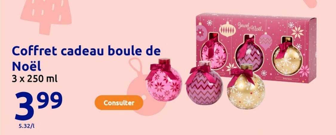 Coffret cadeau boule de Noël