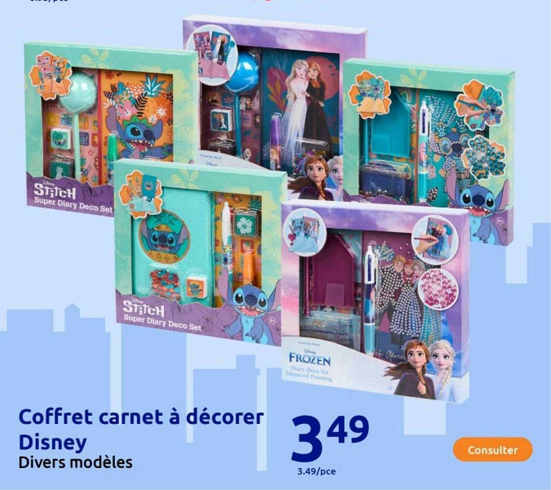 Coffret carnet à décorer Disney
