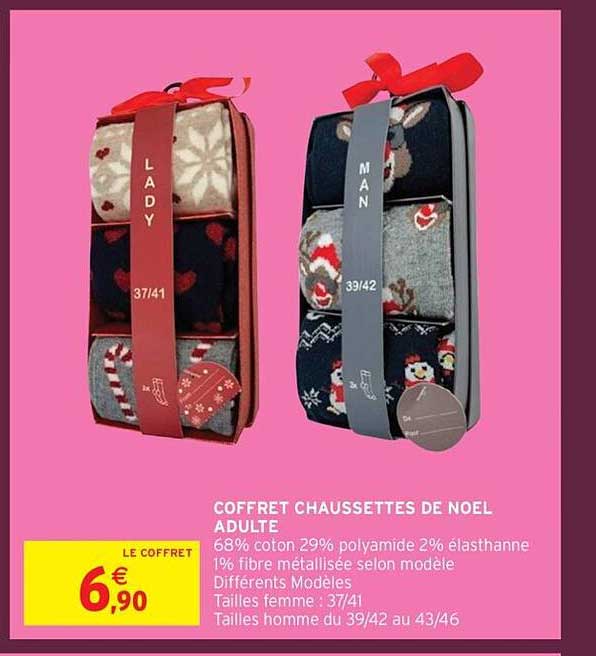 COFFRET CHAUSSETTES DE NOEL ADULTE