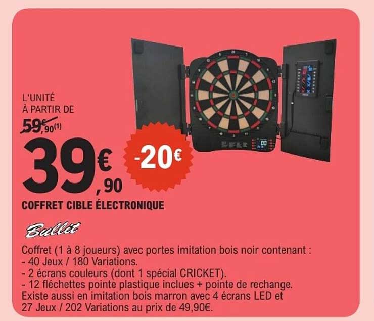 COFFRET CIBLE ÉLECTRONIQUE Bullit