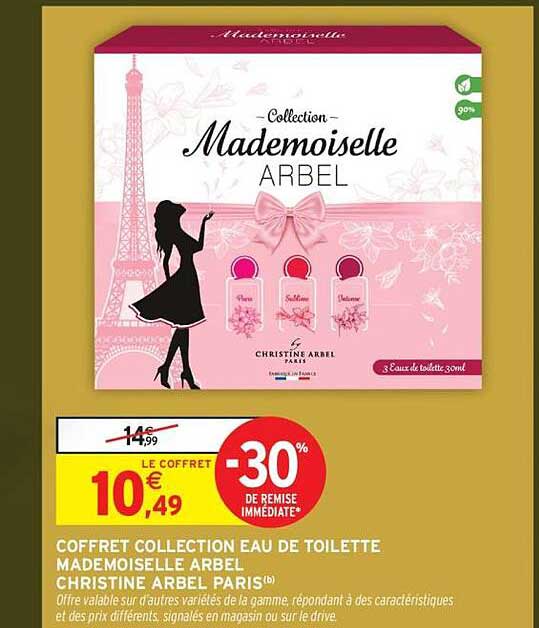 Coffret Collection Eau de Toilette Mademoiselle Arbel