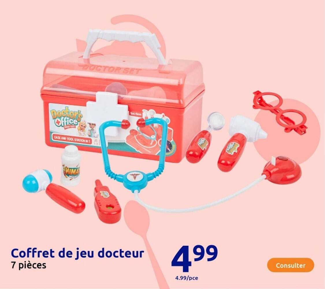 Coffret de jeu docteur 7 pièces