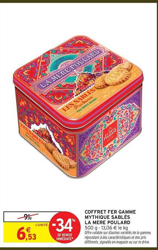 COFFRET FER GAMME MYTHIQUE SABLÉS LA MÈRE POULARD