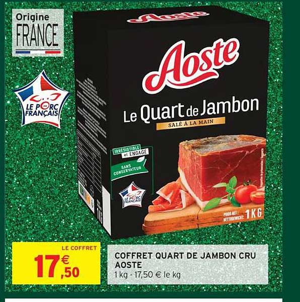Coffret Quart de Jambon Cru Aoste