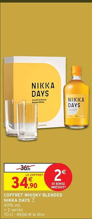 COFFRET WHISKY BLENDED NIKKA DAYS !