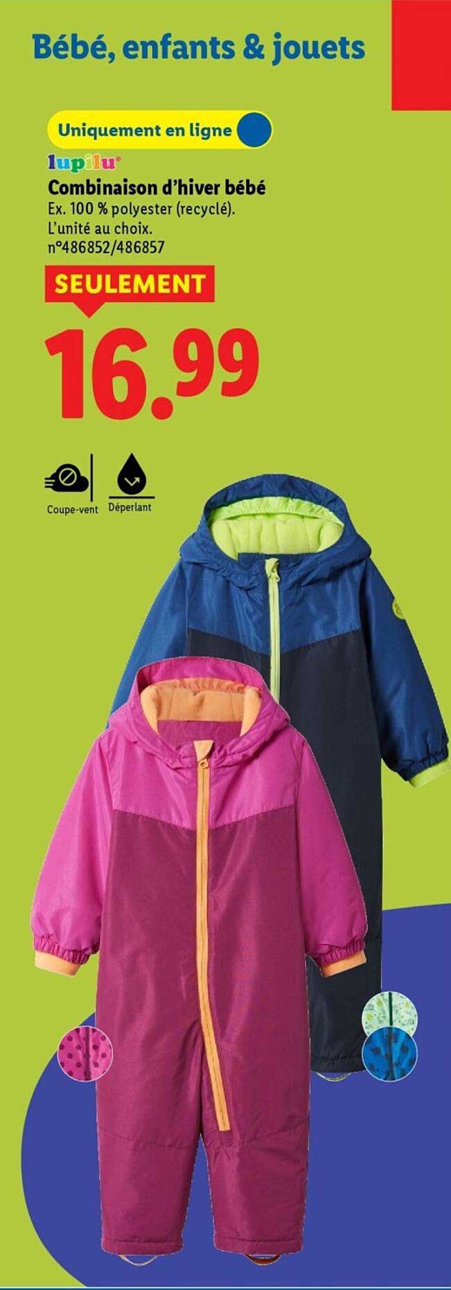 Combinaison d’hiver bébé