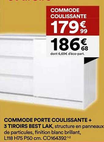 COMMODE COULISSANTE