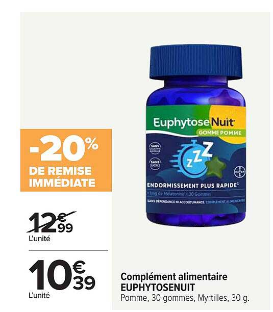 Complément alimentaire EUPHYTOSENUIT