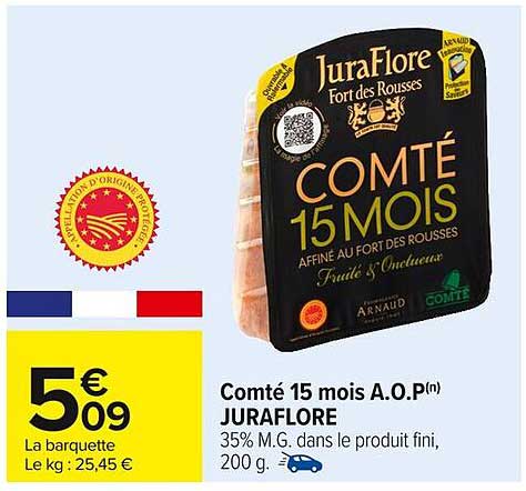 Comté 15 mois A.O.P(n) JURAFLORE