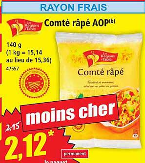Comté râpé AOP