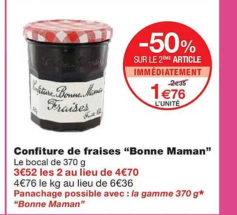 Confiture de fraises "Bonne Maman"