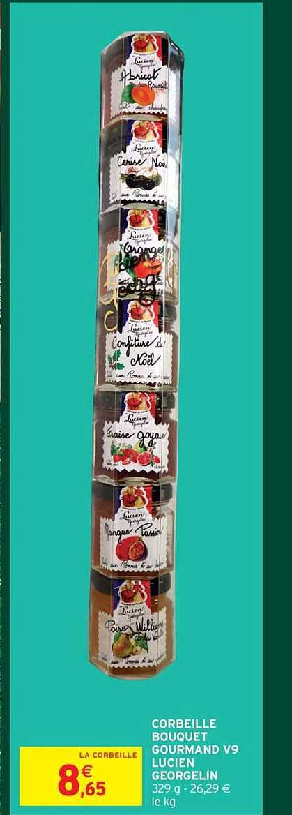 CORBEILLE BOUQUET GOURMAND V9 LUCIEN GEORGELIN