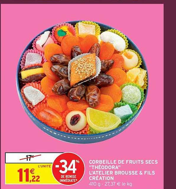 CORBEILLE DE FRUITS SECS "THÉODORA"