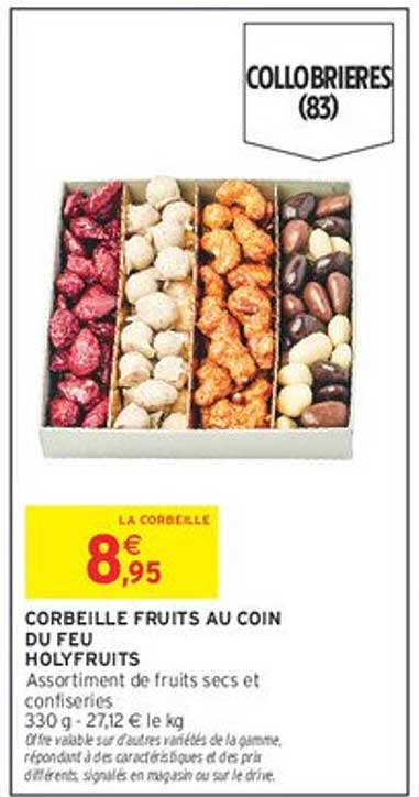 CORBEILLE FRUITS AU COIN DU FEU HOLYFRUITS