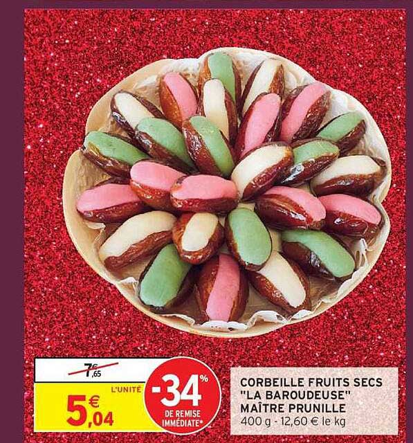 CORBEILLE FRUITS SECS "LA BAROUDEUSE" MAÎTRE PRUNILLE