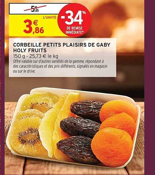 CORBEILLE PETITS PLAISIRS DE GABY HOLY FRUITS