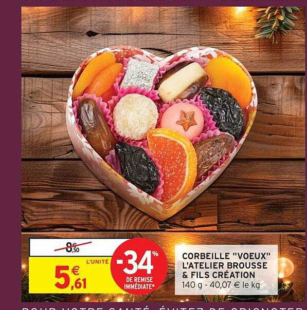 CORBEILLE "VOEUX" L'ATELIER BROUSSE & FILS CRÉATION