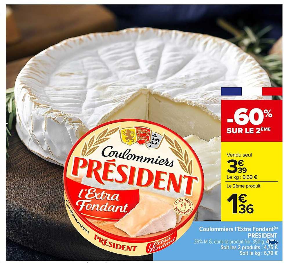 Coulommiers Président l'Extra Fondant