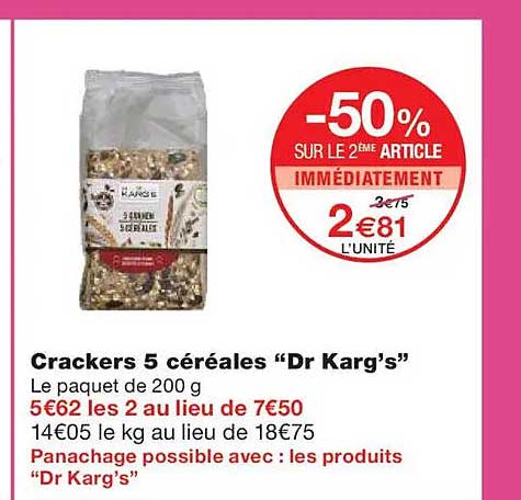 Crackers 5 céréales "Dr Karg's"