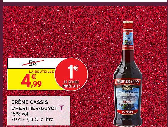 CRÈME CASSIS L'HÉRITIER-GUYOT