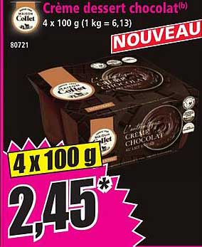 Crème dessert chocolat