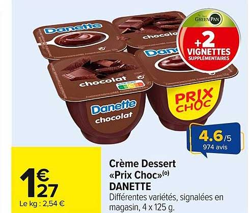 Crème Dessert «Prix Choc»(o) DANETTE