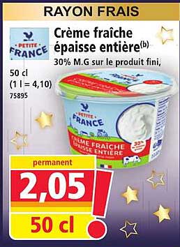 Crème fraîche épaisse entière