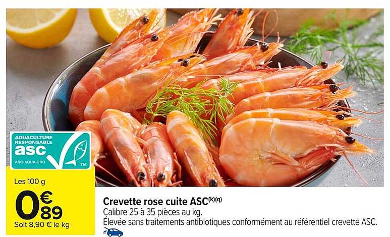 Crevette rose cuite ASC(k)(a)