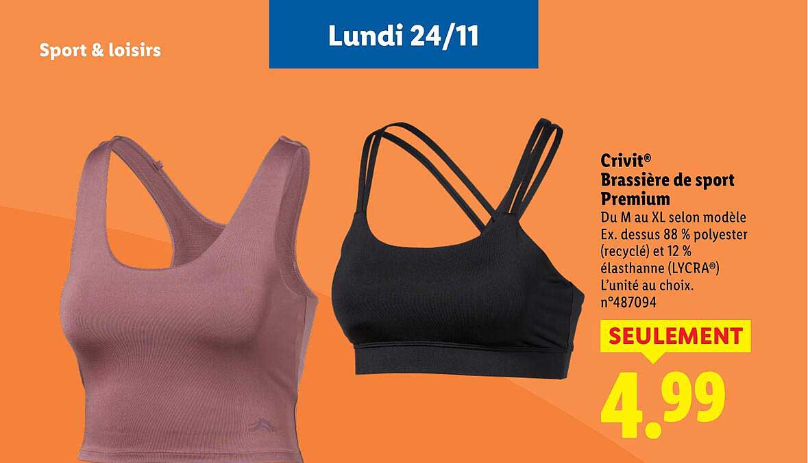 Crivit® Brassière de sport Premium