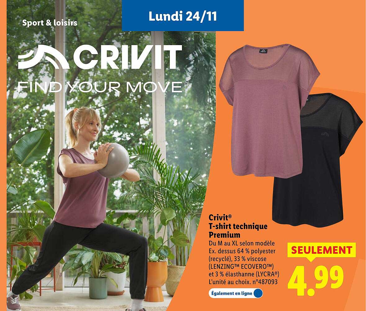 Crivit® T-shirt technique Premium
