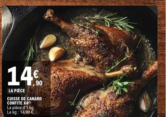 CUISSE DE CANARD CONFITE X4