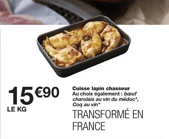 Cuisse lapin chasseur