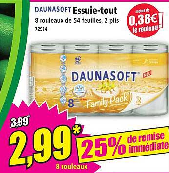 DAUNASOFT Essuie-tout