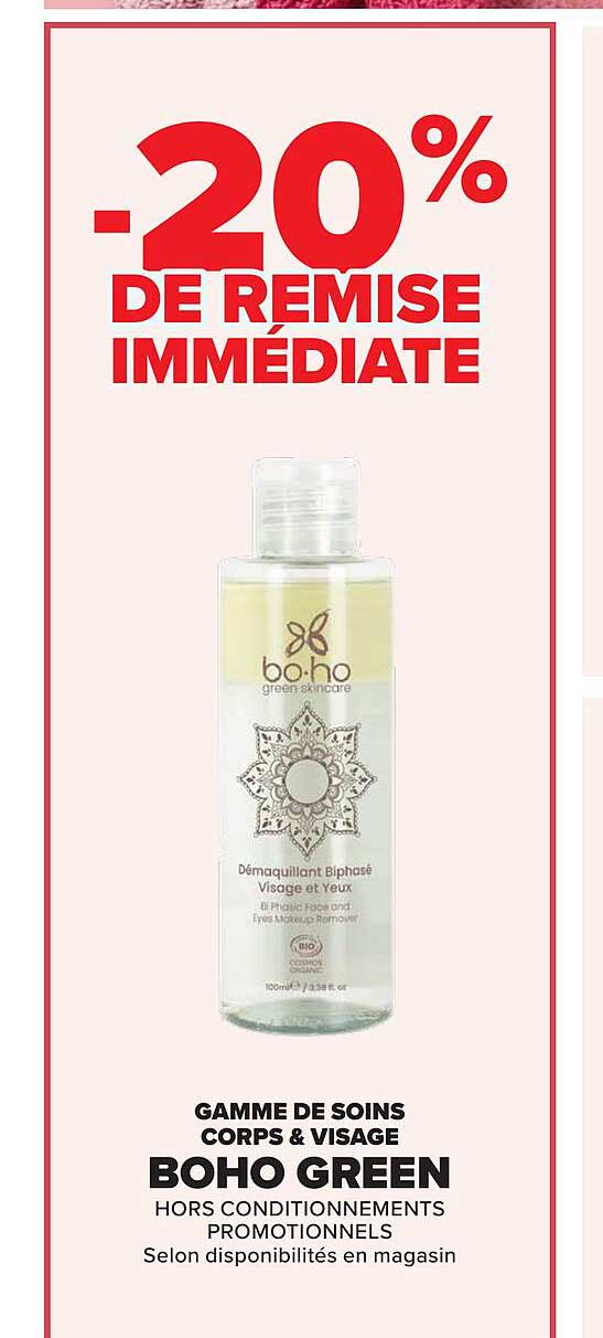 Démaquillant Biphase Visage et Yeux Boho Green