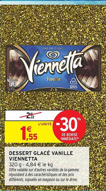 DESSERT GLACÉ VANILLE VIENNETTA