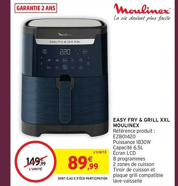 EASY FRY & GRILL XXL MOULINEX
