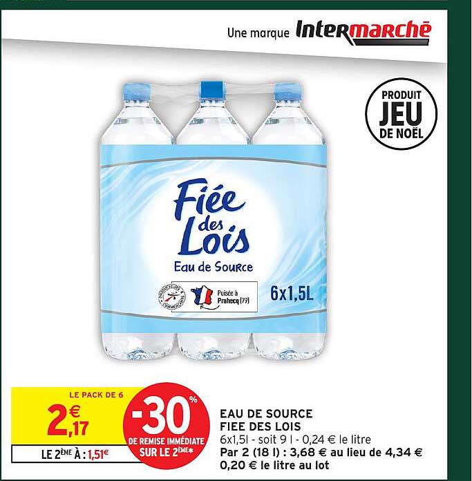 EAU DE SOURCE FIEE DES LOIS