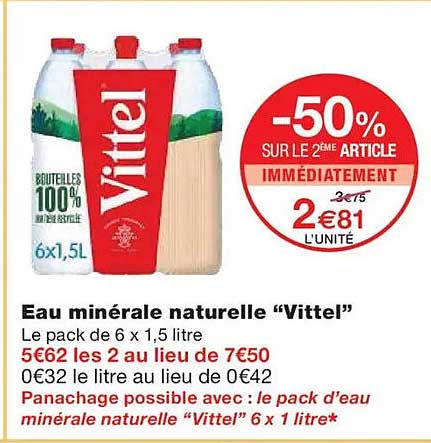 Eau minérale naturelle “Vittel”