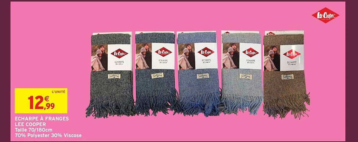 ÉCHARPE À FRANGES LEE COOPER