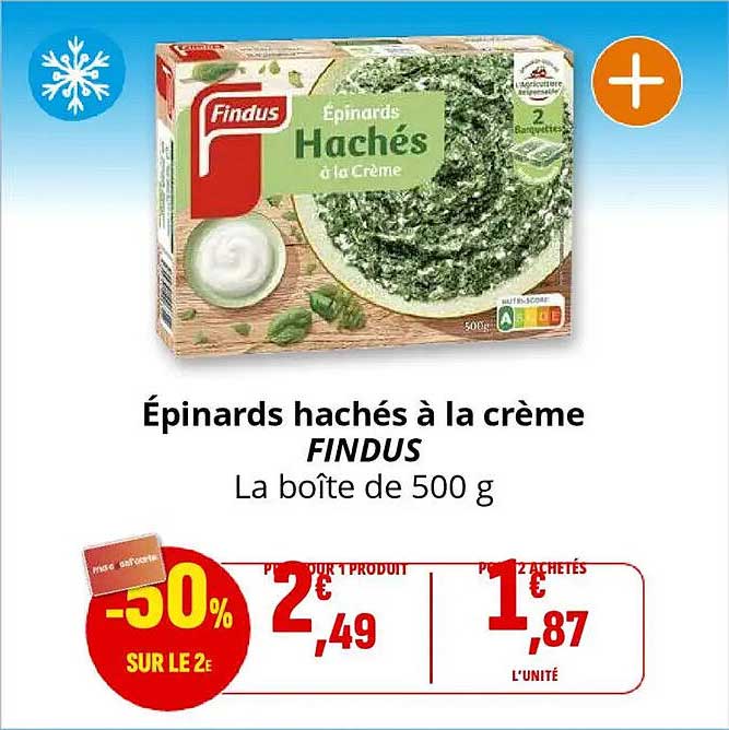 Épinards hachés à la crème FINDUS