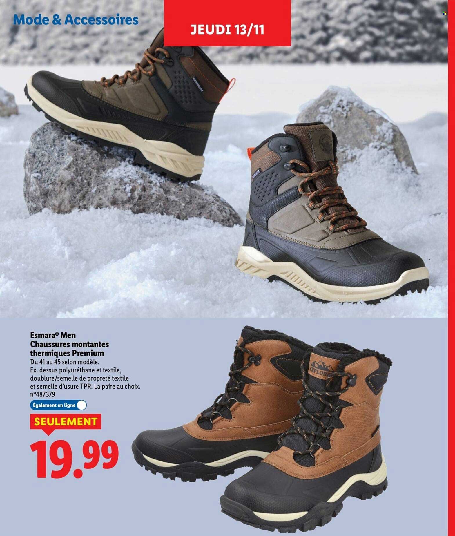 Esmara® Men Chaussures montantes thermiques Premium