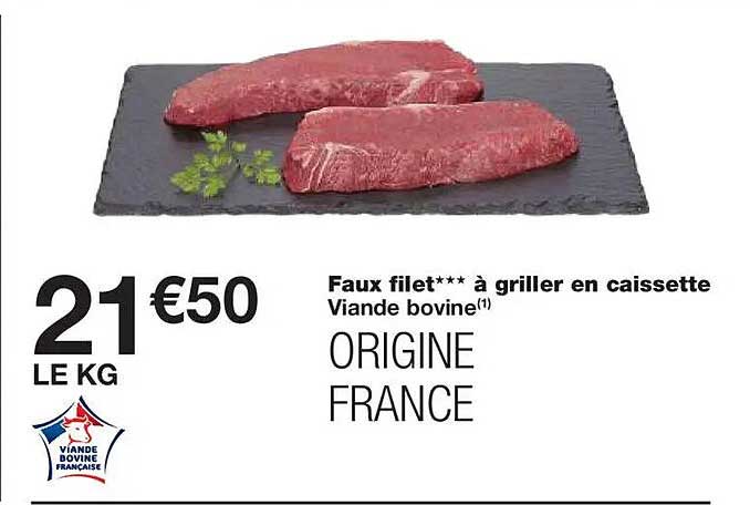 Faux filet*** à griller en caisseette